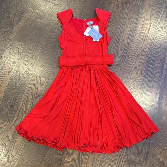 NWT ZAC POSEN WOMEN'S V-NECK MIDI LENGTH DRESS SIZE 12 L - Picture 4 of 13